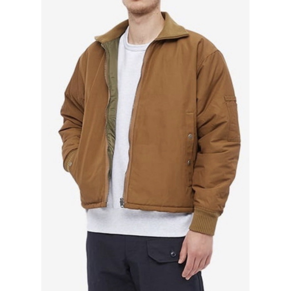 Lybro Nigel Cabourn Tank Jacket Mens 46 Military Nylon Insulated Bomber Tan